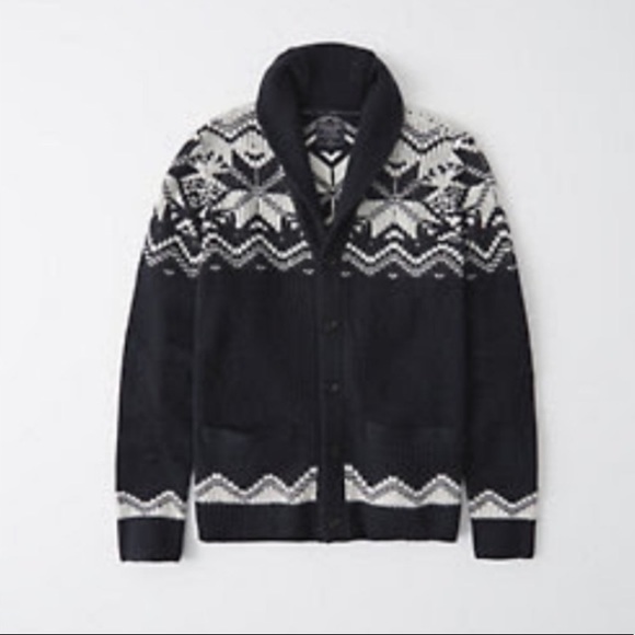 Abercrombie XL Marled Shawl Cardigan Sweater